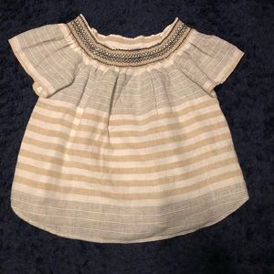 Vineyard Vines off the shoulder linen top XL